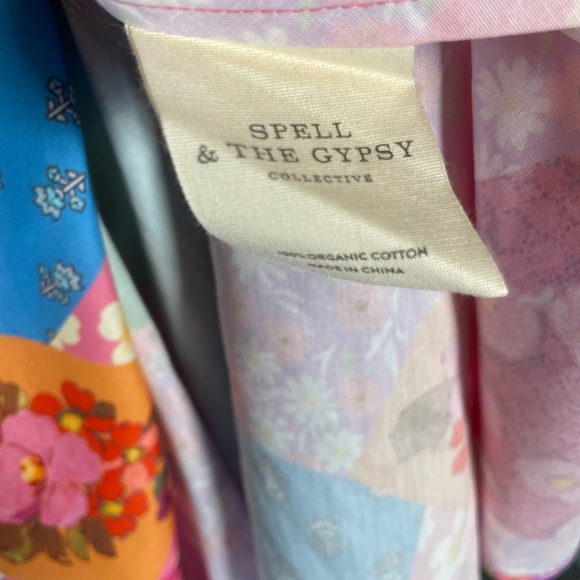 MSRP $299 NWT Spell & The Gypsy Collective Freda Puff Sleeve Midi Dress 2XS XXS - Picture 10 of 11